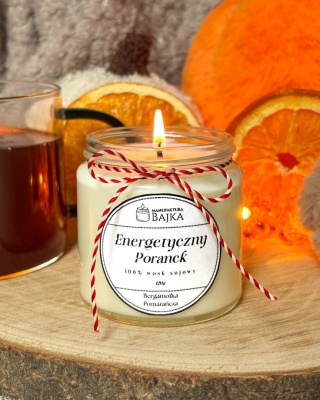 Energetyczny Poranek - Świeca Sojowa