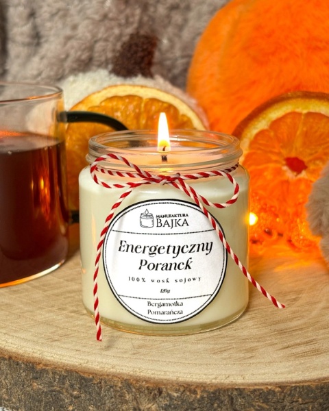 Energetyczny Poranek - Świeca Sojowa